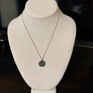 Park Lane Gold and Black Sparkle Necklace